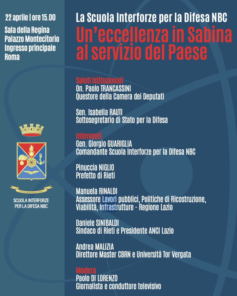 Un'eccellenza in Sabina al servizio del Paese - La Scuola Interforze per la Difesa Nbc